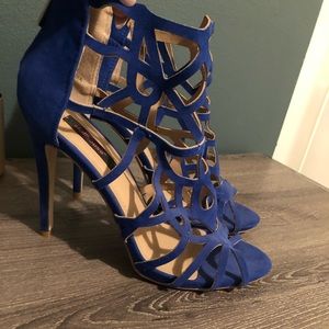 Blue High Heels